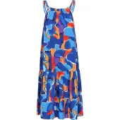 IZIA Kleid Frauen orange mehrfarbig
