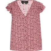 Faina Bluse Frauen lila mehrfarbig