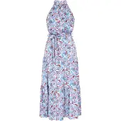 IZIA Kleid Frauen blau mehrfarbig