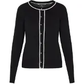 Faina Strickjacke Frauen Schwarz
