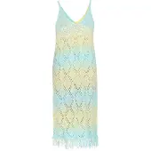 IZIA Kleid Frauen grün mehrfarbig