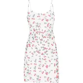 Mymo Kleid Frauen weiß mehrfarbig
