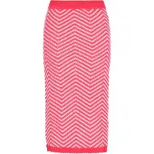 IZIA Rock Frauen fuchsia weiß