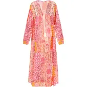 IZIA Kimono Frauen orange mehrfarbig