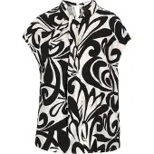 Dreimaster Bluse Frauen Schwarz