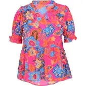 Usha Bluse Frauen mehrfarbige Rose