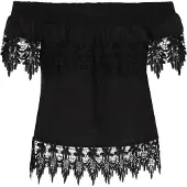 IZIA Bluse Frauen Schwarz