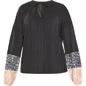 Usha Bluse Frauen Schwarz
