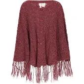 IZIA Poncho Frauen Burgund