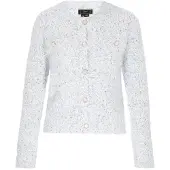 Faina Strickjacke Frauen weiß mehrfarbig