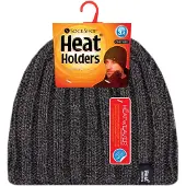 Heat Holder - Herren Fleece gefütterte gerippte Wintermütze