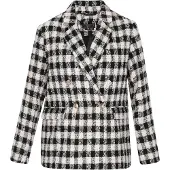 Faina Jacke Frauen schwarz/offwhite