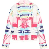 IZIA Strickjacke Frauen cremeweiß mehrfarbig