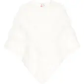 IZIA Poncho Frauen Weiß