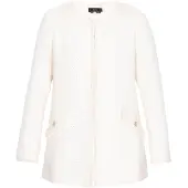 Faina Blazer Frauen cremefarben
