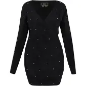 Faina Kleid Frauen Schwarz