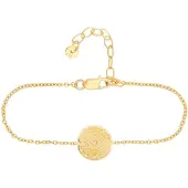 Cai Armband 925 Sterling Silber Topas Tattoo Motiv rund