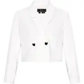 Faina Blazer Frauen cremefarben