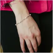 Julie Julsen Armband 925/- Sterling Silber rhodiniert Süßwasserperlen