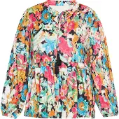 Usha Bluse Frauen mehrfarbig rosa