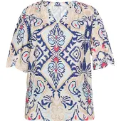 Usha Bluse Frauen mehrfarbig beige