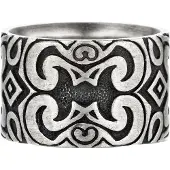 Cai Ring 925/- Sterling Silber oxidiert matt Amerika