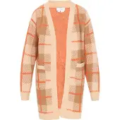 Usha Strickjacke Frauen Beige Hellkamel Orange