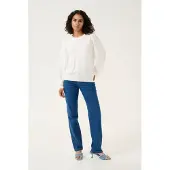 Kaffe Strickpullover Regular fit white