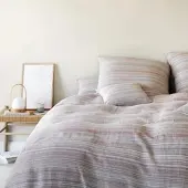Elegante Halbleinen Bettwäsche Flair multi 200x220 cm + 2x 80x80 cm - bunt
