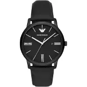 Emporio Armani Minimalist Schwarz Herren Armbanduhr AR11573