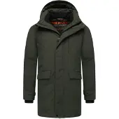 STONE HARBOUR Wintermantel "Emriis XX" Warmer Herren Mantel mit Magnet-Knöpfen