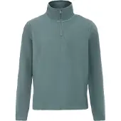 Dreimaster Fleecepullover Männer Türkis Grau