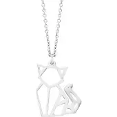 Julie Julsen Anhänger mit Kette 925 Silber rhodiniert Katze