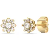 Diam Addict Ohrringe 585 Gelbgold mit im Labor gezüchteten Diamanten