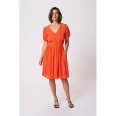 Kaffe Midikleid "Damen Kleid KAronna", Damen, Gr. 34, N-Gr, rot (grenadine), Obermaterial: 100% Viskose LENZING ECOVERO CV LenzEcov., Kleider Midikleid