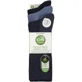 IOMI 3er-Pack Extra Breite Bambus Diabetikersocken für Schwellungen in den Beinen