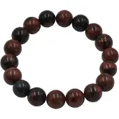 Steuer Modeschmuck Armband Stretch mit Echtstein Jaspis braun