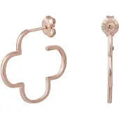 Cai Creole 925 Sterling Silber rosé vergoldet Kleeblatt