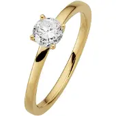 Orolino Ring 585/- Gelbgold 1 Brill. 0,50ct. weiß
