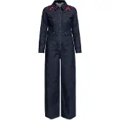 Queen Kerosin Damen Western Overall Roses Denim