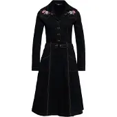 Queen Kerosin Damen Denim Swing Kleid schwarz