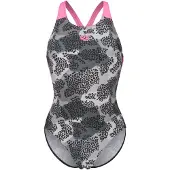 Arena Damen Schwimmanzug W CAMO SWIMSUIT V BACK L
