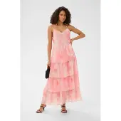 Kaffe Midikleid "Damen Kleid KAlorinda", Damen, Gr. 46, N-Gr, rosa (rose watercolor print), Obermaterial: 100% Polyester PES., Kleider Midikleid