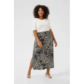 KAFFE CURVE Rock Regular fit Moonstruck / Black Animal animal