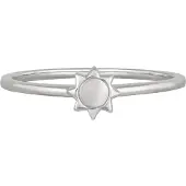 Cai Ring 925 Sterling Silber rhodiniert Sonne