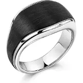 Zeeme Stainless Steel Ring Edelstahl/PVD schwarz