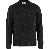 Fjällräven Pullover Lada Round-Neck Sweater M Black Herren-XS