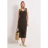 Street One Midikleid Ohne Taschen in Unifarbe
