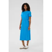 Kaffe Midikleid "Damen Kleid KAlucie", Damen, Gr. S, N-Gr, blau (french blau), Obermaterial: 100% Baumwolle CO., Kleider Midikleid