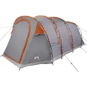 vidaXL Tunnelzelt Grau und Orange 505 x 330 x 204 cm